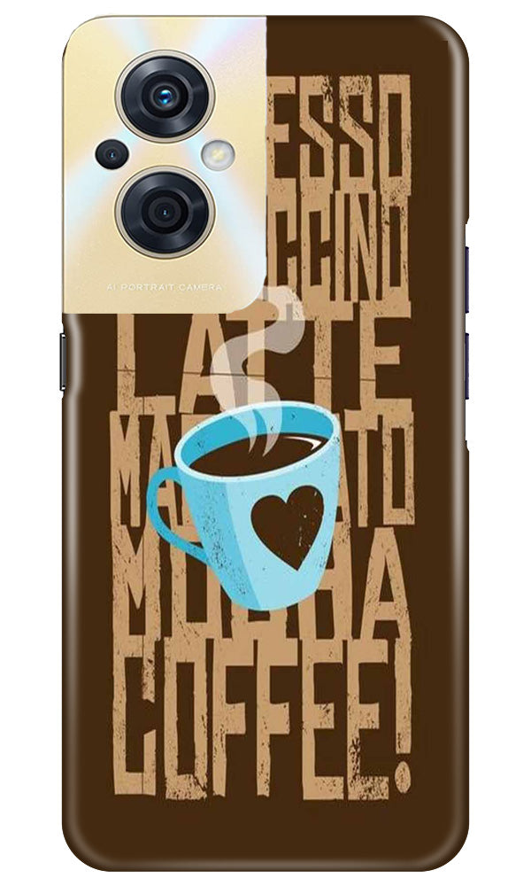 Love Coffee Mobile Back Case for Oppo F21s Pro 5G (Design - 311)