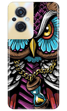 Owl Mobile Back Case for Oppo F21s Pro 5G (Design - 318)