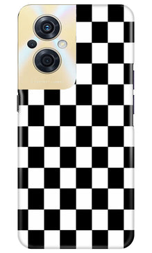 Black White Boxes Mobile Back Case for Oppo F21s Pro 5G (Design - 331)