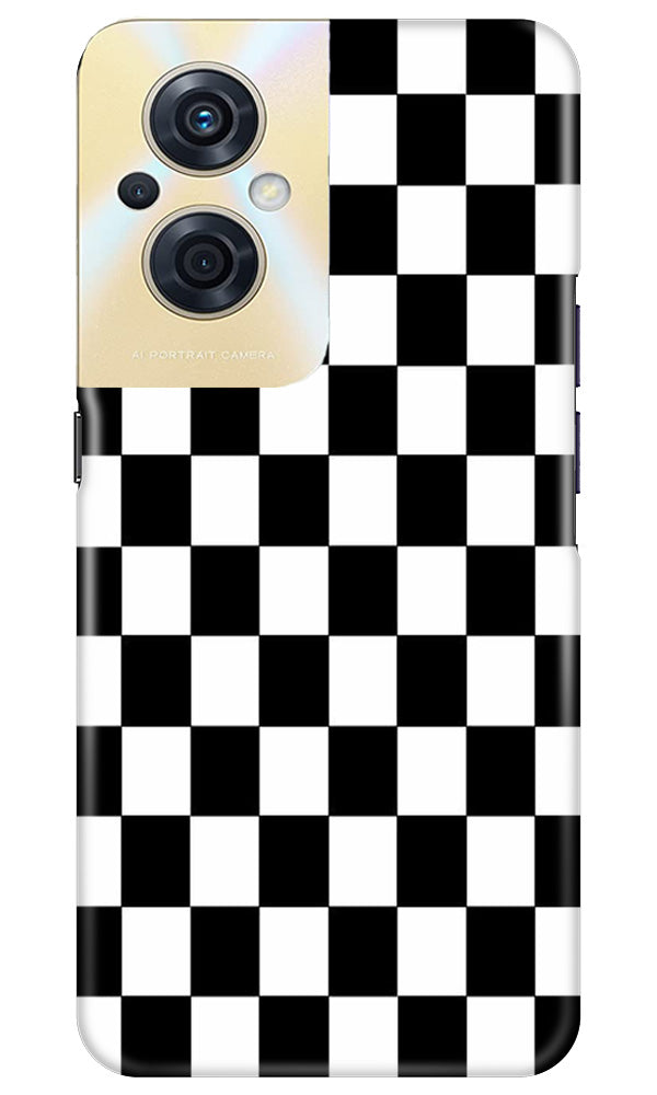 Black White Boxes Mobile Back Case for Oppo F21s Pro 5G (Design - 331)