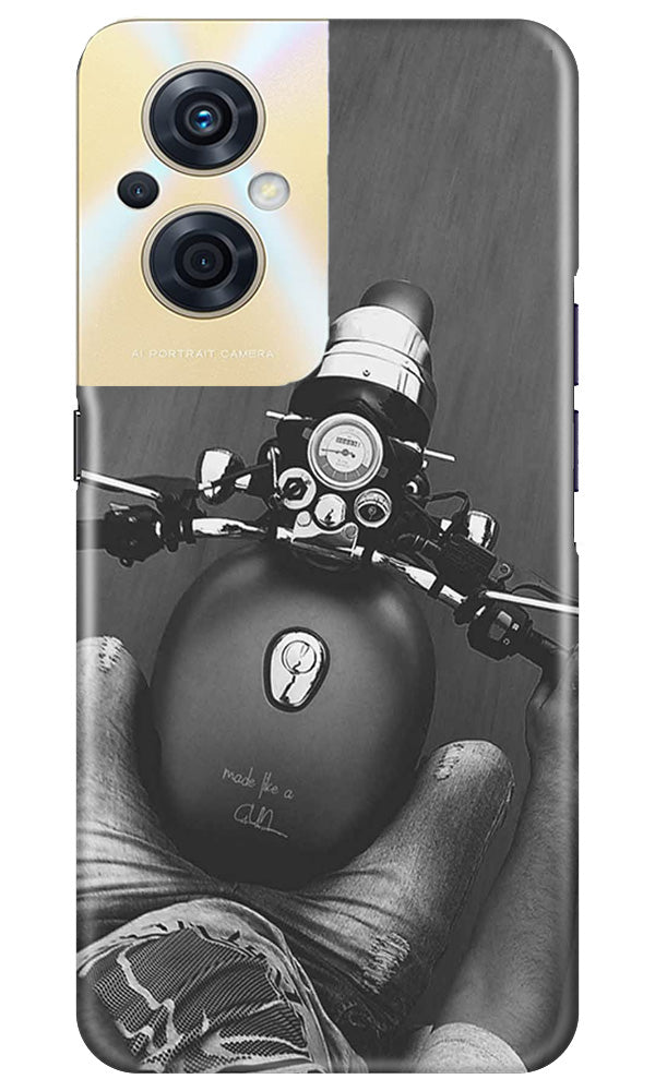 Royal Enfield Mobile Back Case for Oppo F21s Pro 5G (Design - 341)