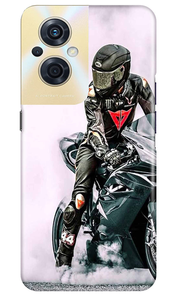 Biker Mobile Back Case for Oppo F21s Pro 5G (Design - 342)