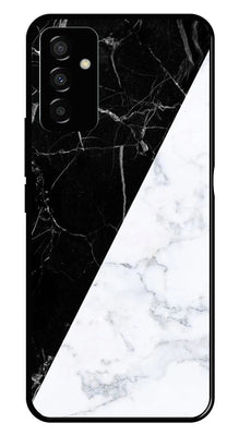 Black White Marble Design Metal Mobile Case for Samsung Galaxy F23