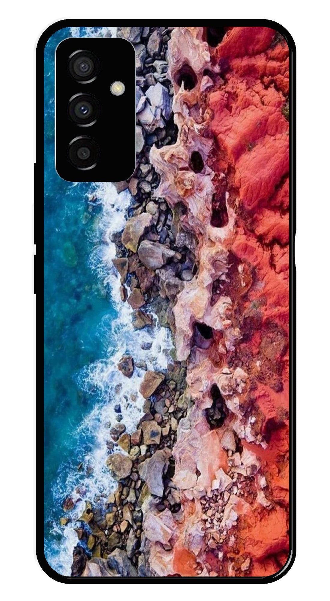 Sea Shore Metal Mobile Case for Samsung Galaxy F23   (Design No -18)