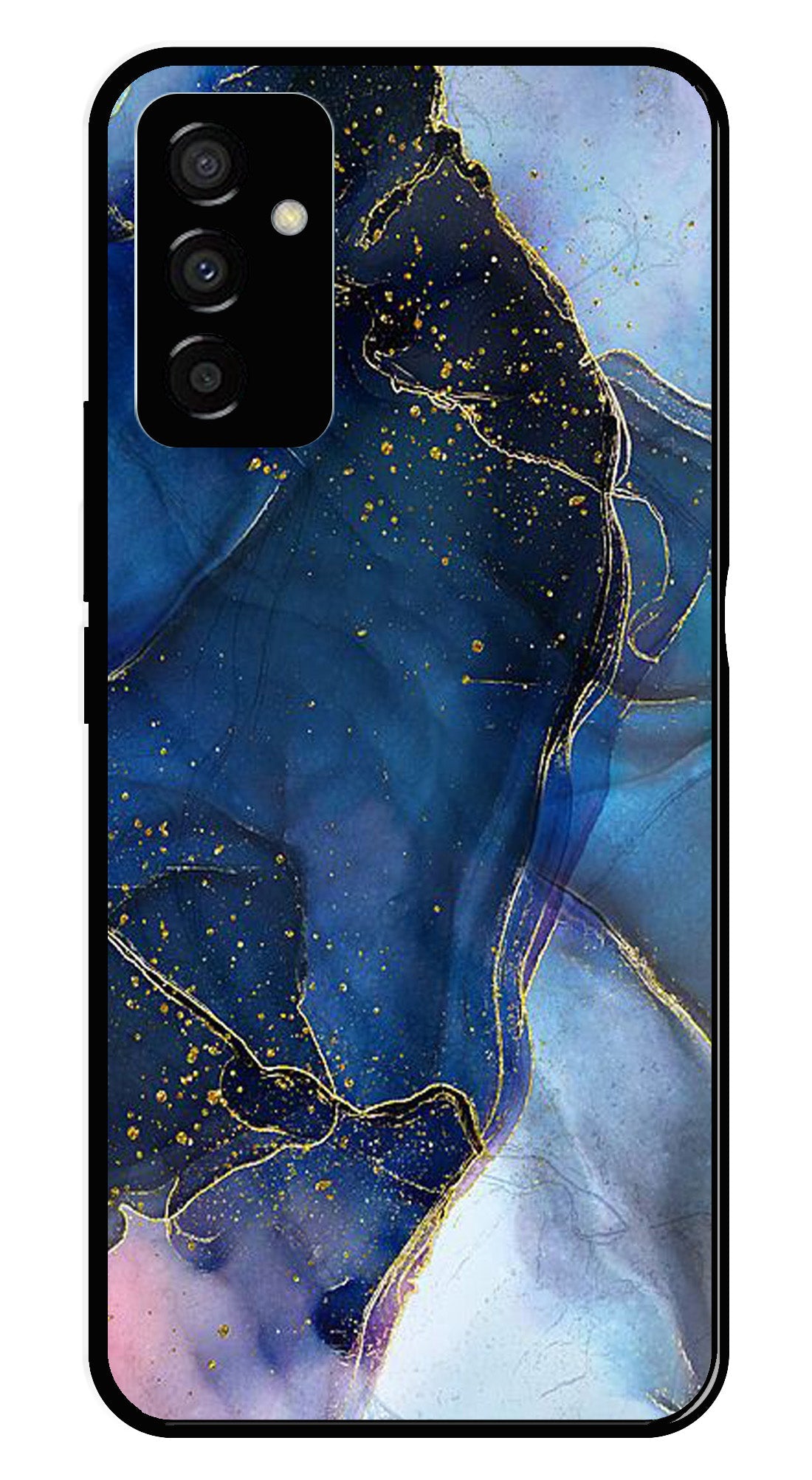 Blue Marble Metal Mobile Case for Samsung Galaxy F23   (Design No -34)