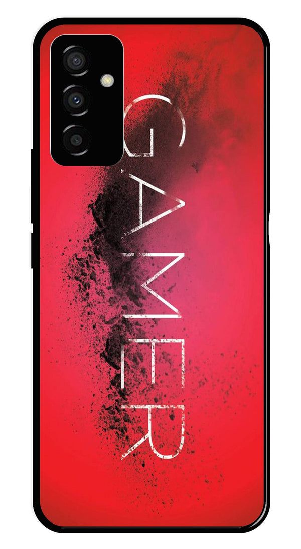 Gamer Pattern Metal Mobile Case for Samsung Galaxy F23   (Design No -41)