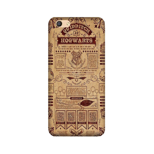 Hogwarts Mobile Back Case for Oppo F3  (Design - 304)