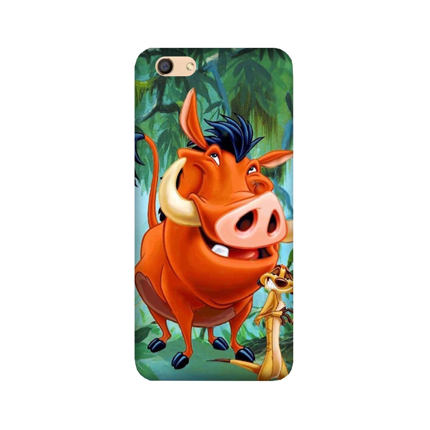 Timon and Pumbaa Mobile Back Case for Oppo F3  (Design - 305)