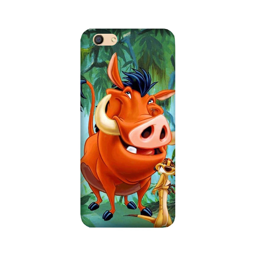Timon and Pumbaa Mobile Back Case for Oppo F3 Plus  (Design - 305)