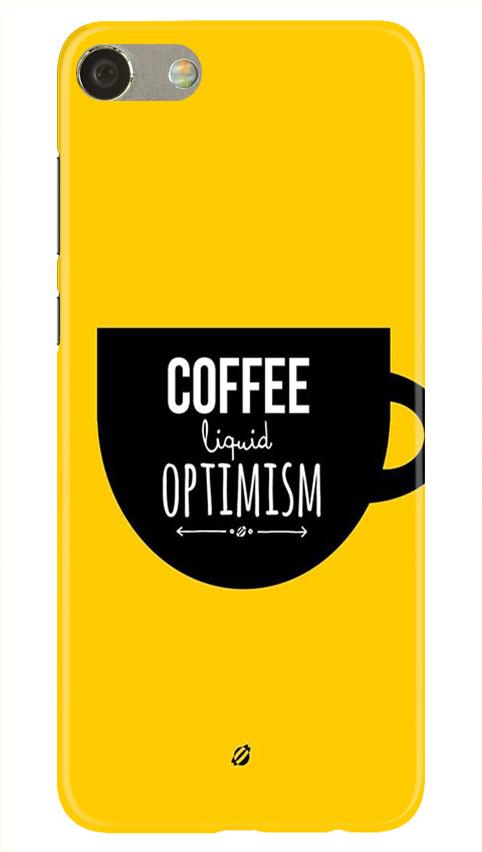 Coffee Optimism Mobile Back Case for Oppo F3  (Design - 353)
