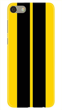 Black Yellow Pattern Mobile Back Case for Oppo F3  (Design - 377)