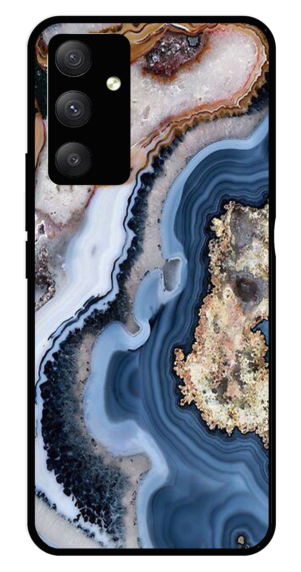 Marble Design Metal Mobile Case for Samsung Galaxy F34 5G   (Design No -53)