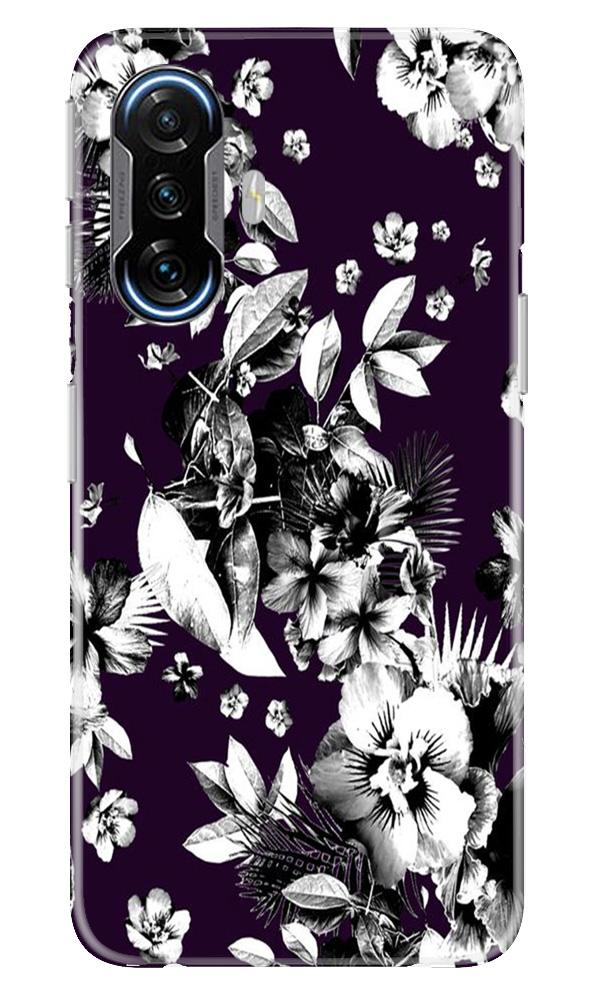 white flowers Case for Poco F3 GT 5G