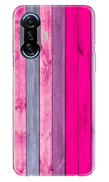 Wooden look Mobile Back Case for Poco F3 GT 5G (Design - 24)