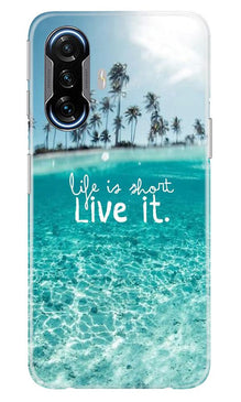 Life is short live it Mobile Back Case for Poco F3 GT 5G (Design - 45)