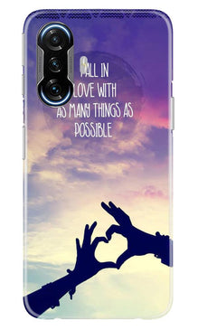 Fall in love Mobile Back Case for Poco F3 GT 5G (Design - 50)