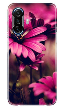 Purple Daisy Mobile Back Case for Poco F3 GT 5G (Design - 65)