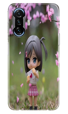 Cute Girl Mobile Back Case for Poco F3 GT 5G (Design - 92)