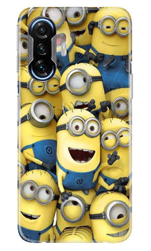 Minions Mobile Back Case for Poco F3 GT 5G  (Design - 127)