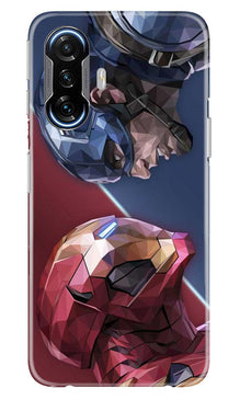 Ironman Captain America Mobile Back Case for Poco F3 GT 5G (Design - 245)