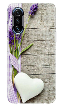 White Heart Mobile Back Case for Poco F3 GT 5G (Design - 298)