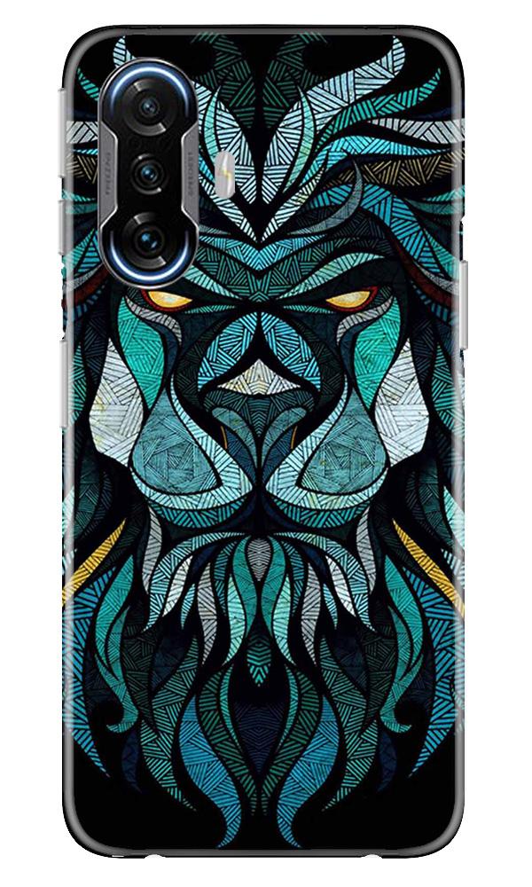 Lion Mobile Back Case for Poco F3 GT 5G (Design - 314)