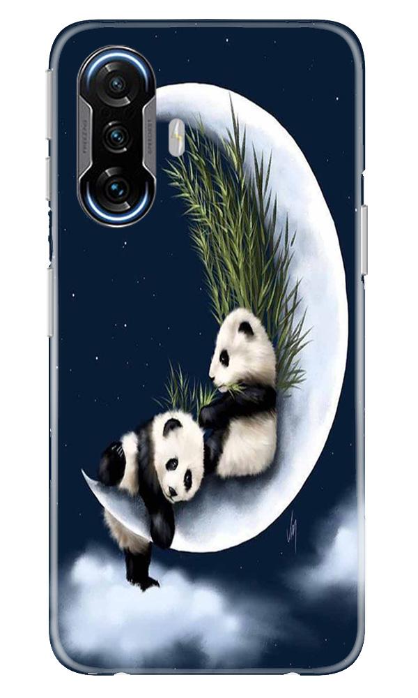 Panda Moon Mobile Back Case for Poco F3 GT 5G (Design - 318)