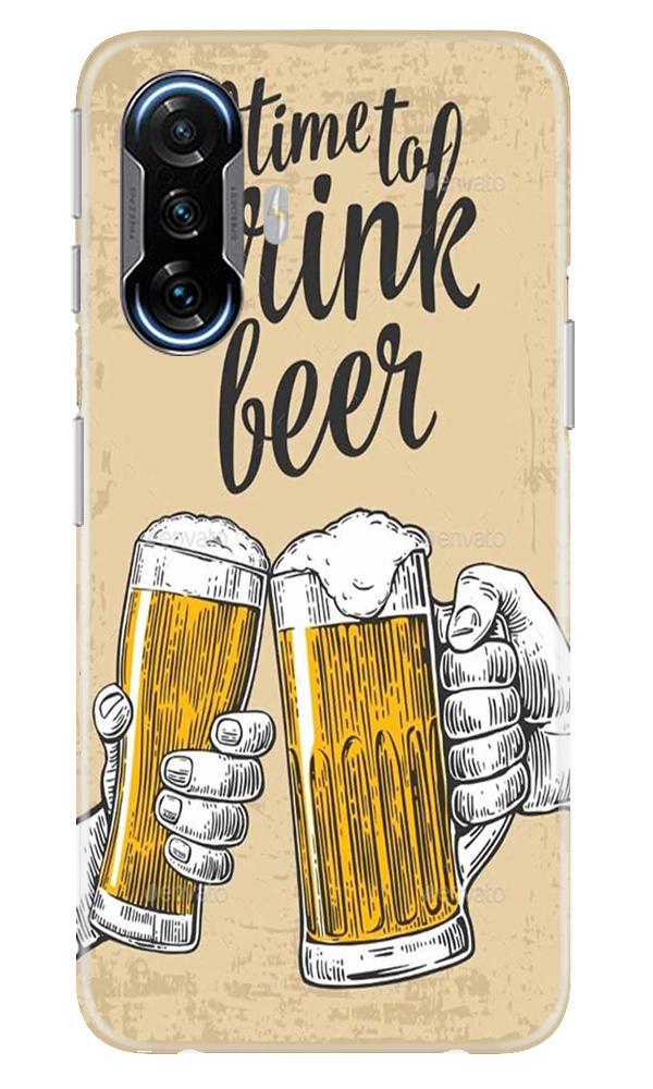 Drink Beer Mobile Back Case for Poco F3 GT 5G (Design - 328)