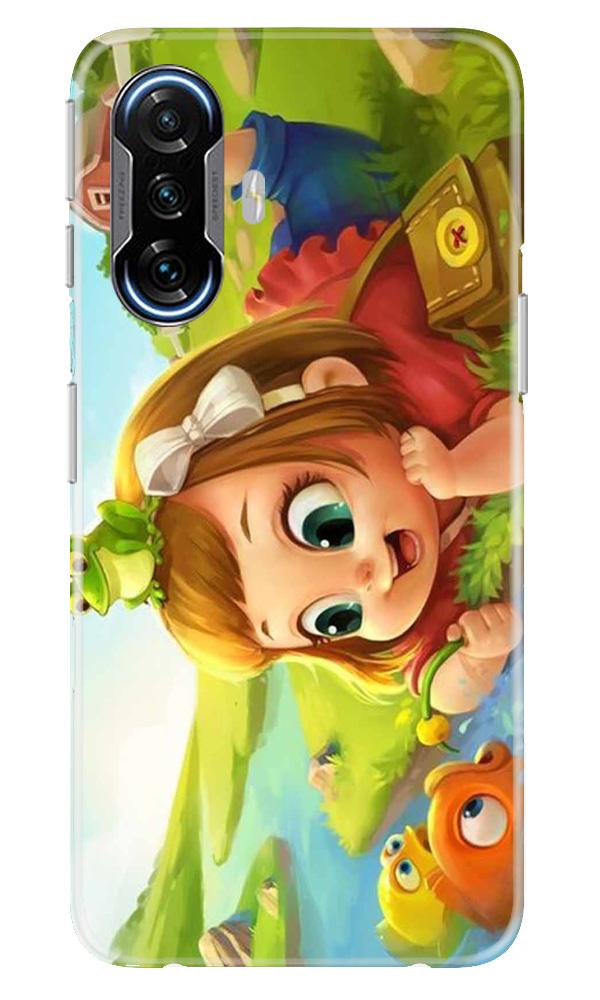 Baby Girl Mobile Back Case for Poco F3 GT 5G (Design - 339)