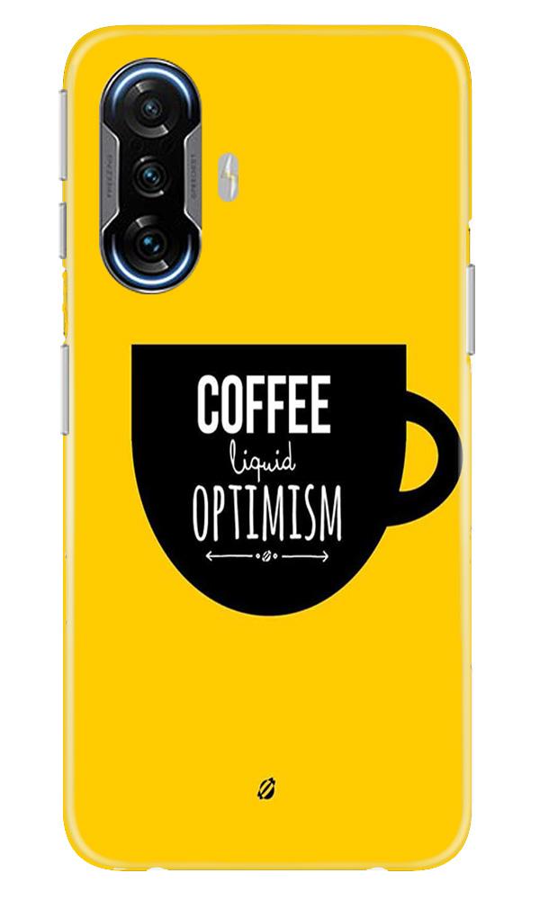 Coffee Optimism Mobile Back Case for Poco F3 GT 5G (Design - 353)