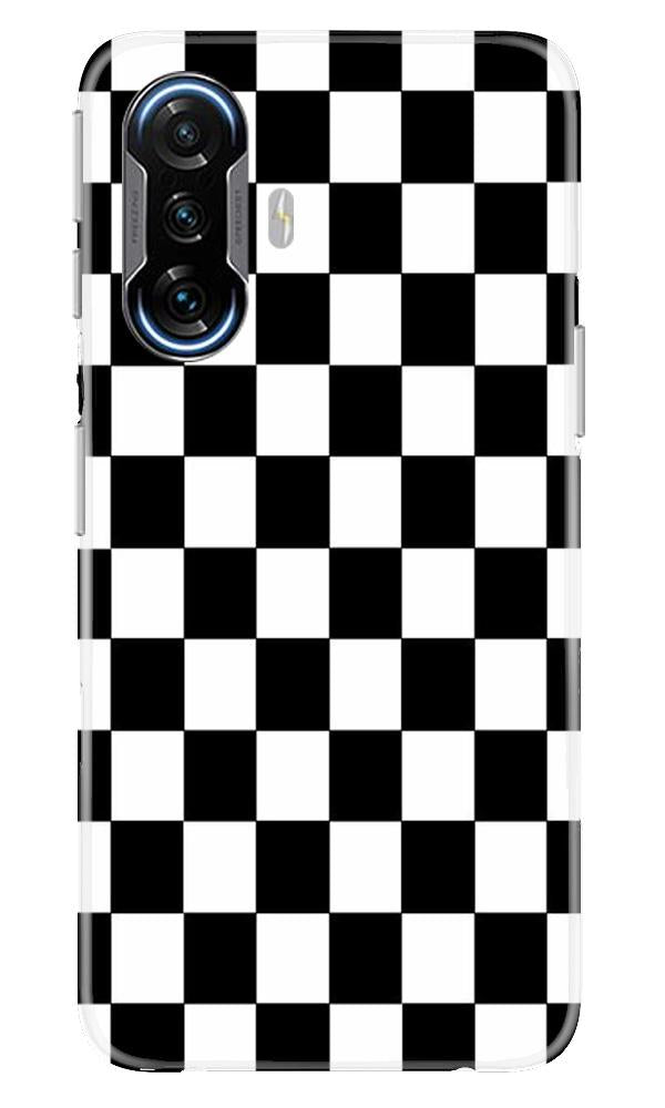Black White Boxes Mobile Back Case for Poco F3 GT 5G (Design - 372)