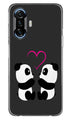 Panda Love Mobile Back Case for Poco F3 GT 5G (Design - 398)