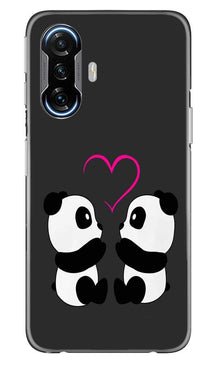 Panda Love Mobile Back Case for Poco F3 GT 5G (Design - 398)