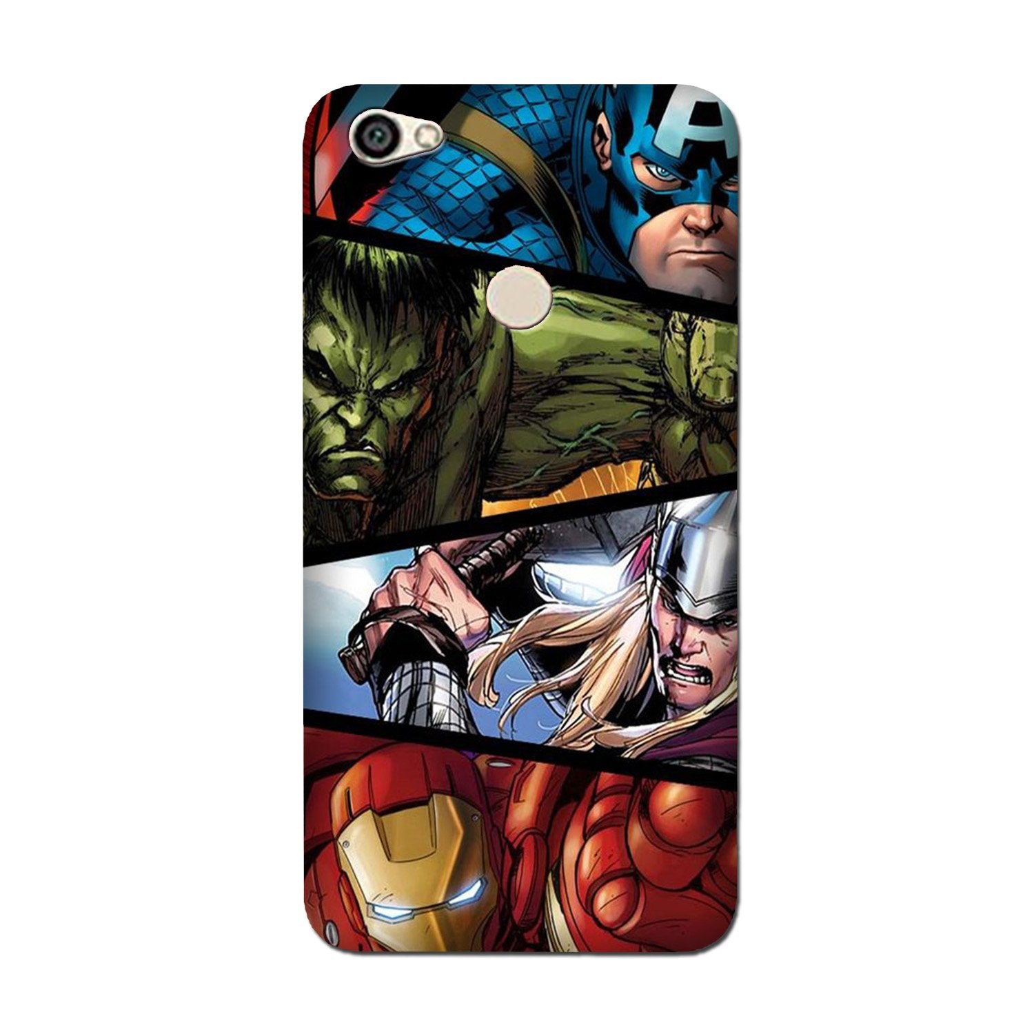 Avengers Superhero Case for Redmi Y1  (Design - 124)