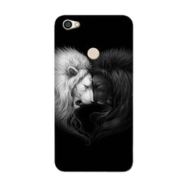 Dark White Lion Case for Redmi Y1  (Design - 140)