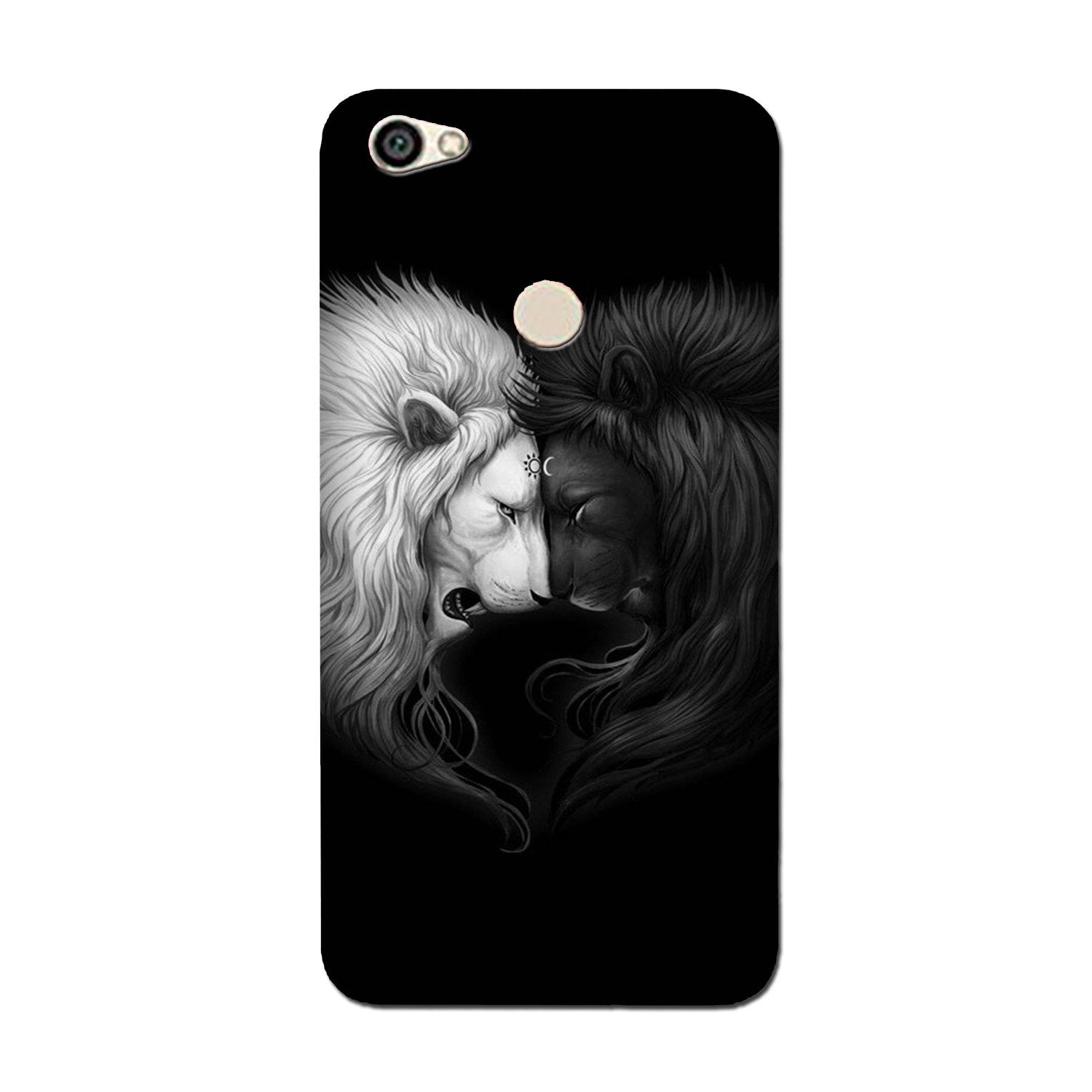 Dark White Lion Case for Oppo F7  (Design - 140)