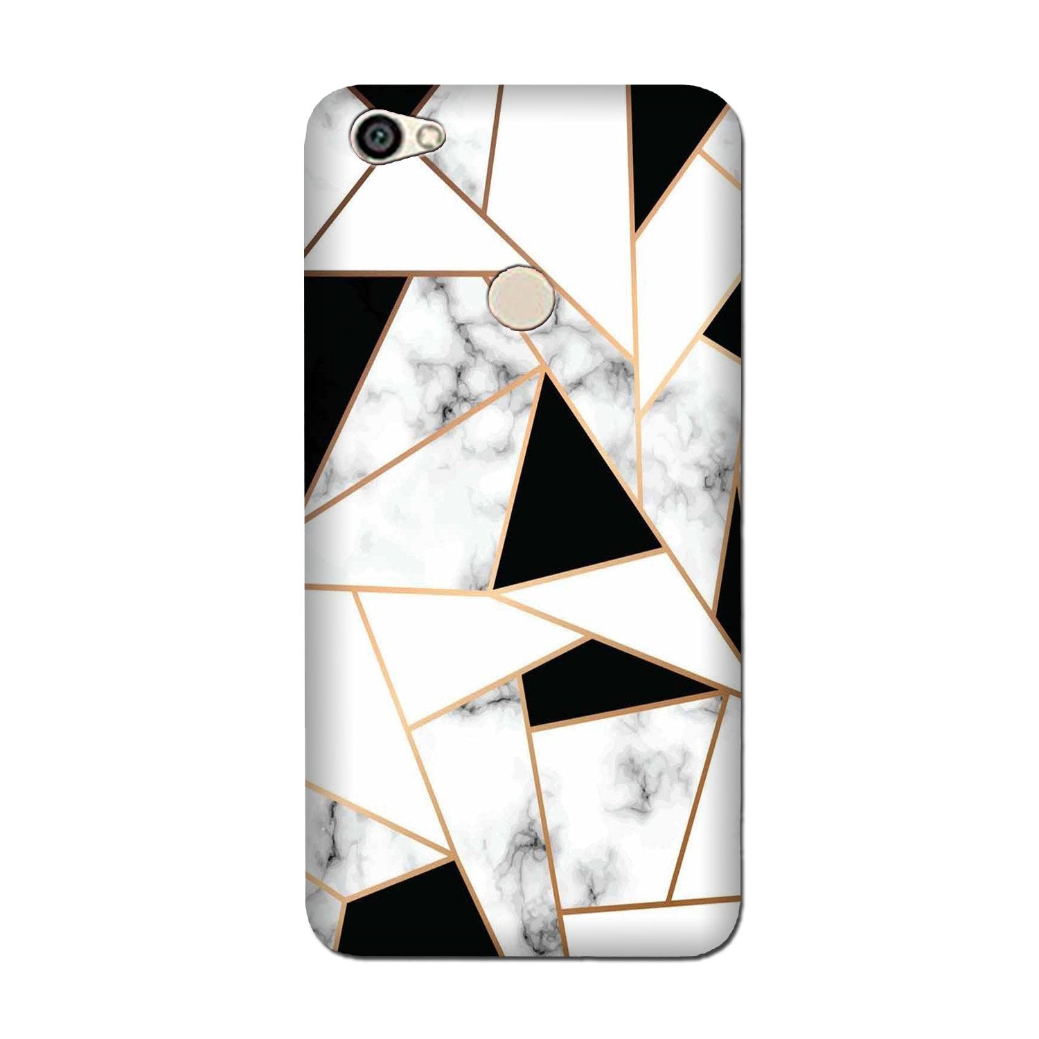 Marble Texture Mobile Back Case for Oppo F7  (Design - 322)