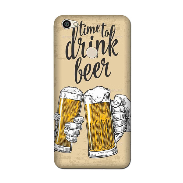 Drink Beer Mobile Back Case for Vivo V7 Plus (Design - 328)