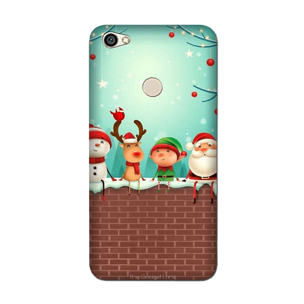Santa Claus Mobile Back Case for Oppo F7  (Design - 334)