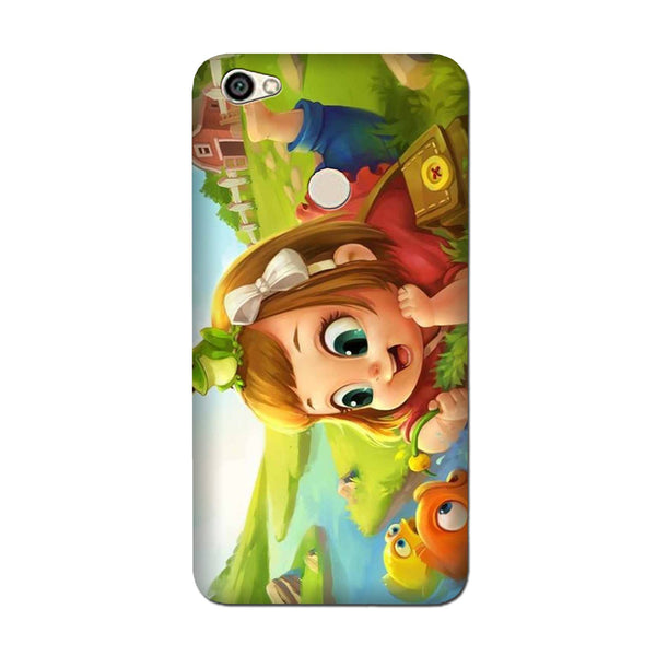 Baby Girl Mobile Back Case for Oppo F7  (Design - 339)