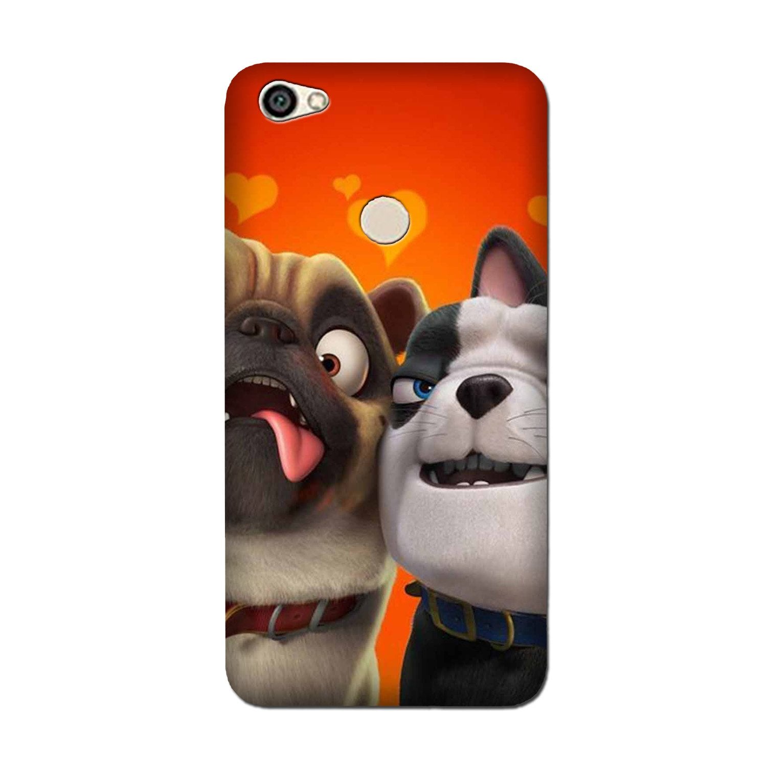 Dog Puppy Mobile Back Case for Vivo V7 Plus (Design - 350)