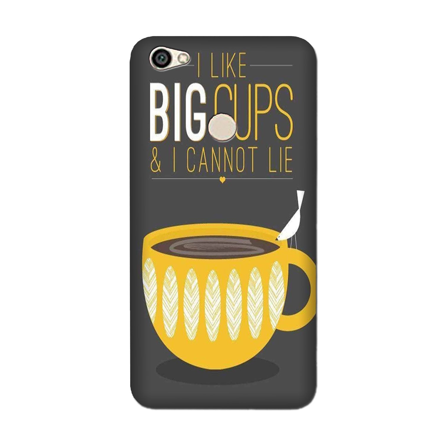 Big Cups Coffee Mobile Back Case for Vivo V7 (Design - 352)