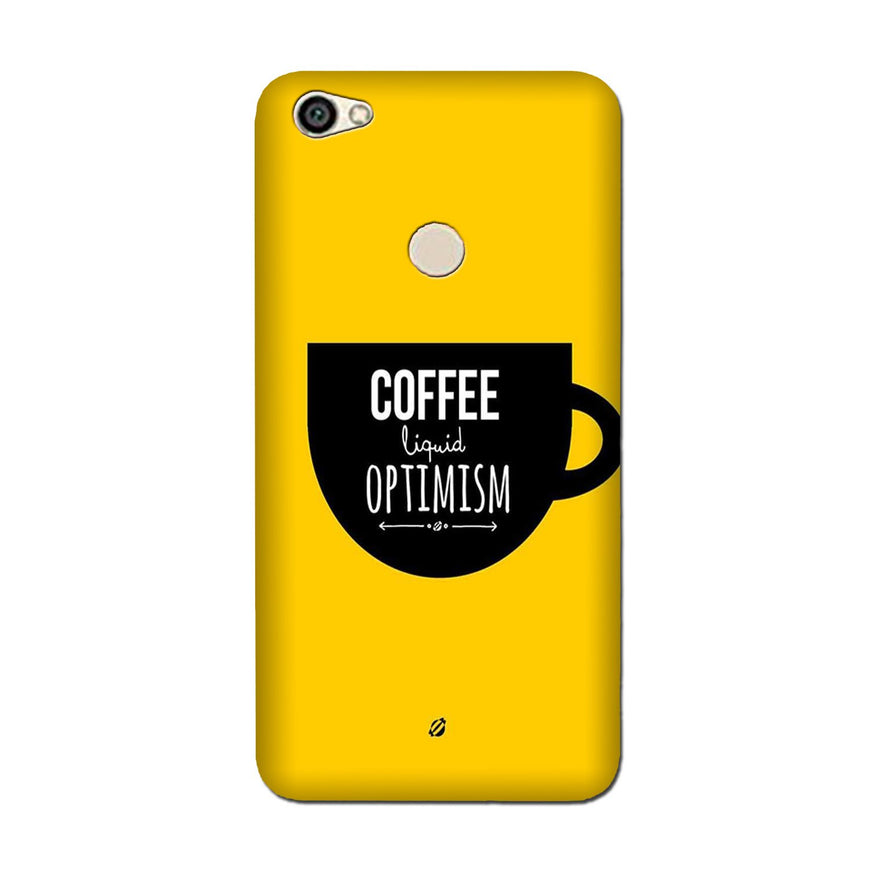 Coffee Optimism Mobile Back Case for Vivo V7 Plus (Design - 353)