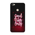 Good Vibes Only Mobile Back Case for Vivo V7 (Design - 354)