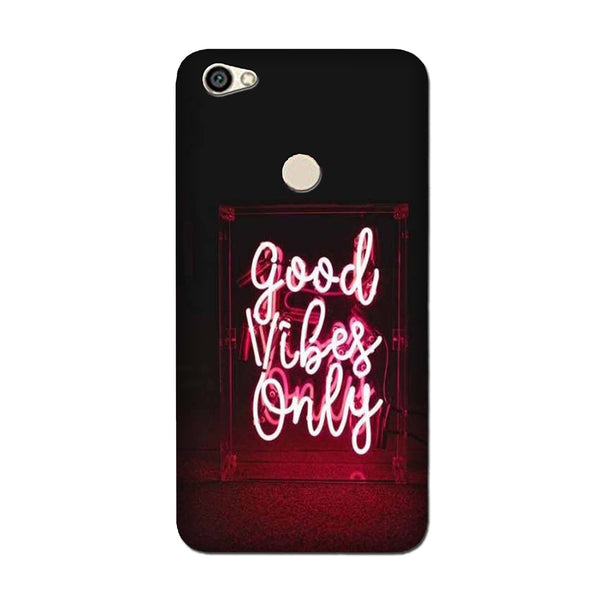 Good Vibes Only Mobile Back Case for Oppo F7  (Design - 354)