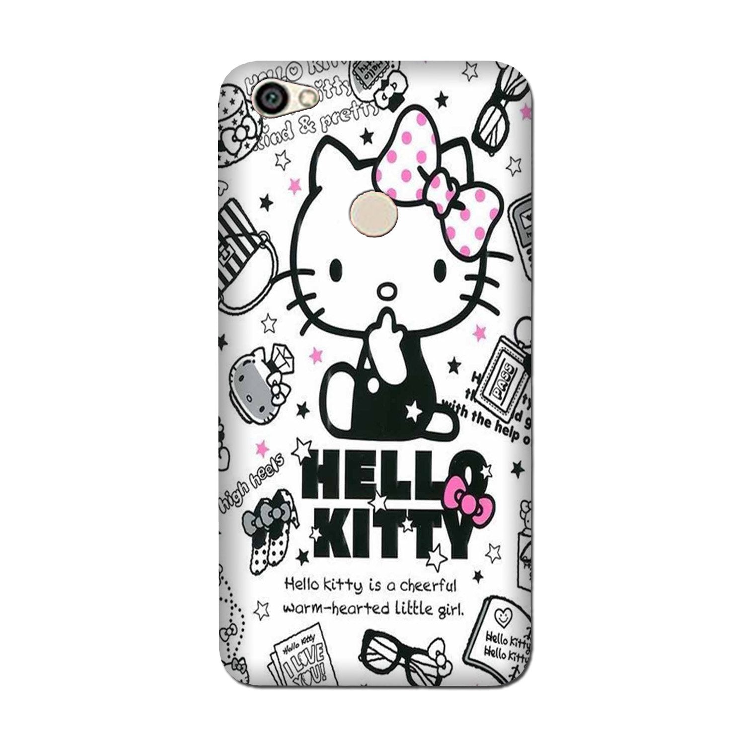 Hello Kitty Mobile Back Case for Vivo V7 (Design - 361)