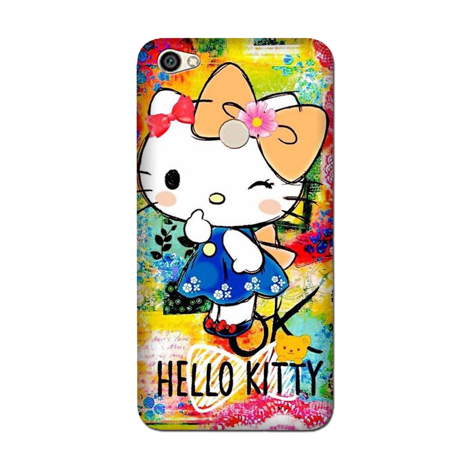 Hello Kitty Mobile Back Case for Vivo V7 (Design - 362)