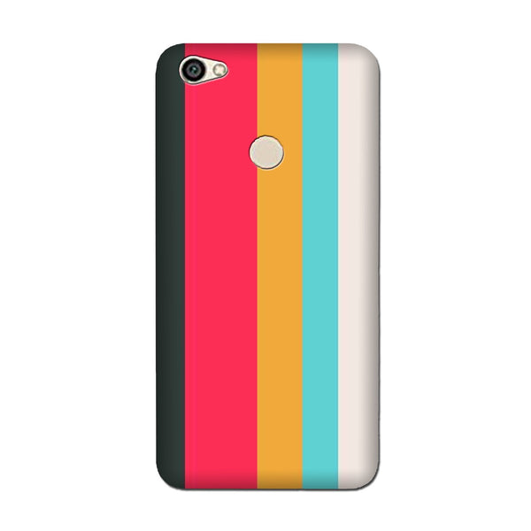 Color Pattern Mobile Back Case for Vivo V7 Plus (Design - 369)