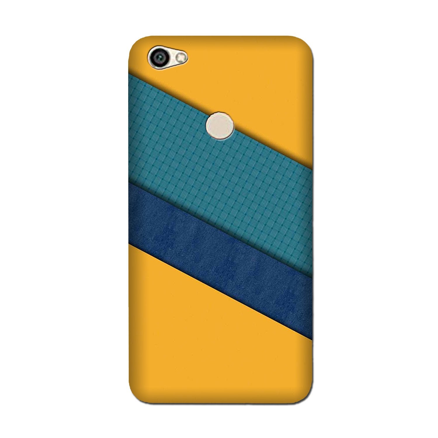 Diagonal Pattern Mobile Back Case for Vivo V7 (Design - 370)