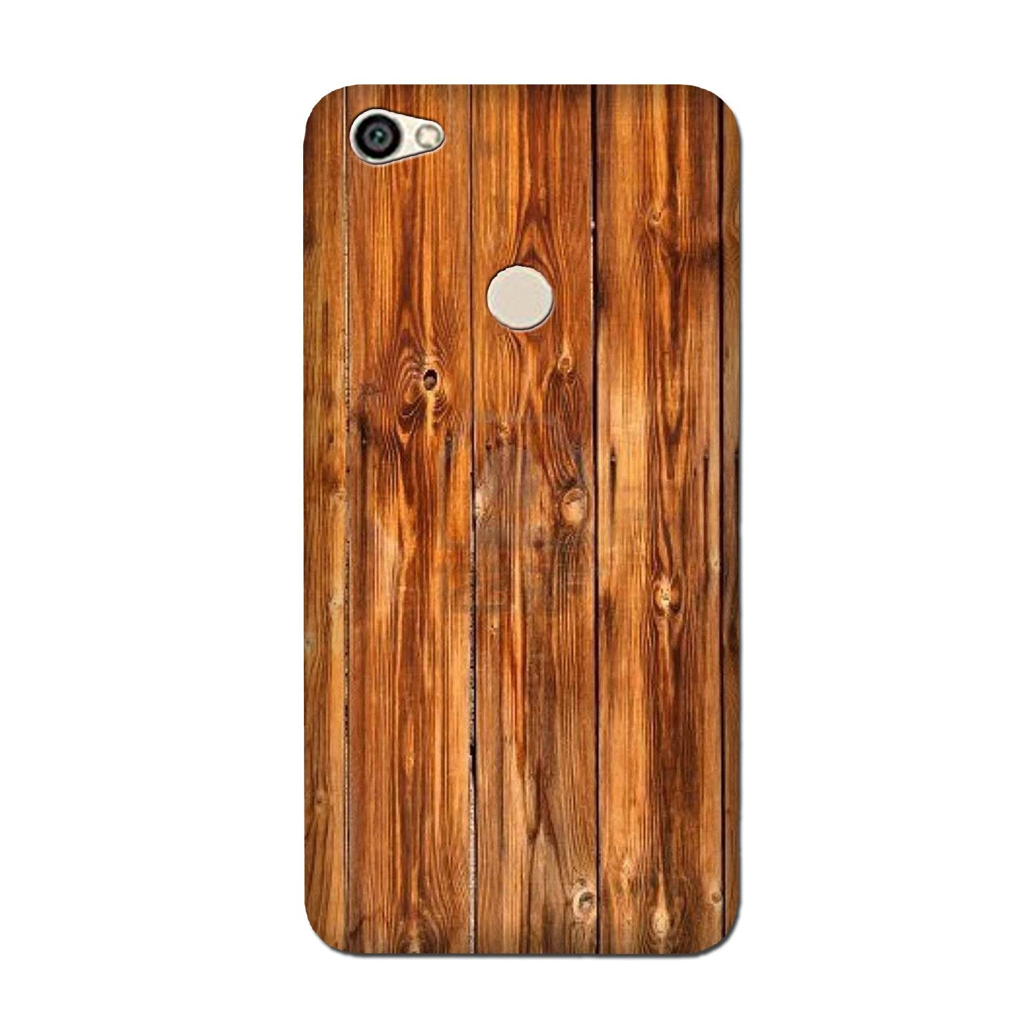 Wooden Texture Mobile Back Case for Oppo F7  (Design - 376)